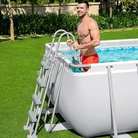 BESTWAY Power Steel Frame Pool Set 549 x 274 x 122 cm inkl. Sandfilteranlage 56466