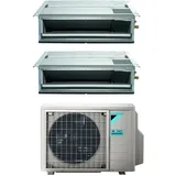 Klimagerät Daikin Bluevolution Dual Split Ducted Inverter Klimagerät FDXM-F9 9+12 mit 2MXM40A R-32 Wi-Fi Optional 9000+12000 Italienische Garantie