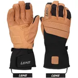 Lenz Think About Skihandschuhe Braun/Schwarz M