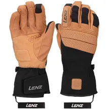 Lenz Think About Skihandschuhe Braun/Schwarz M