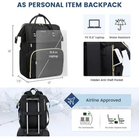 Rucksack Damen 15,6 Zoll Groß Backpack