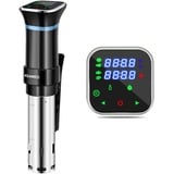 KEAWEO Sous Vide, 1100W Sous-Vide Garer Stick Präzisionskocher Immersion Tauchzikulator Präzisionskochtopf, 25°C-95°C Temperaturbereich (±0,1 °C) Digital Timer, LCD Touch-Display, Ultraleise, Edelstahl