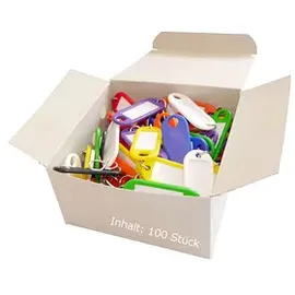 Wedo Schlüsselanhänger farbsortiert, 100 St.