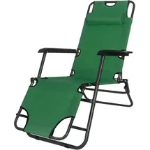 SPRINGOS Sonnenliege  klappbar grün