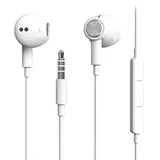 Hochauflösende In-Ear-Kopfhörer mit Kabel, extra Bass, geräuschisolierend, mit Mikrofon, für iPhone, iPod, iPad, MP3, Huawei, Samsung, leichte Kopfhörer mit Lautstärkeregler, 3,5 mm Klinkenstecker