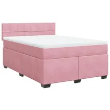 vidaXL Boxspringbett 140 x 200 cm H2 Rosa