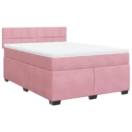 vidaXL Boxspringbett 140 x 200 cm H2 Rosa