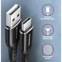 AXAGON BUCM-AM20AB USB-C zu USB-A Kabel, 2 m, USB
