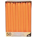 Papstar 50 STARPAK Kerzen orange