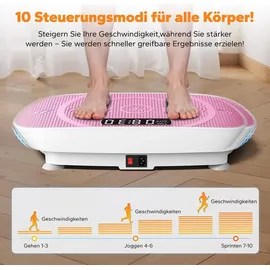 Merach Vibrationsplatte, Mini-Vibrationsplattform mit LED-Display, 10 Intensitätsstufen, 100W, bis 150 kg, mit Fernbedienung