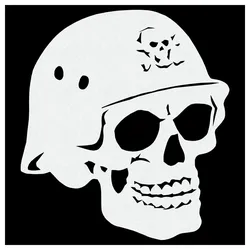 "Biker Skull" | Totenkopf Airbrush-Schablone  A5