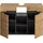WELLTIME Waschbeckenunterschrank REHAT 2 Türen 80 x 55 cm Grau