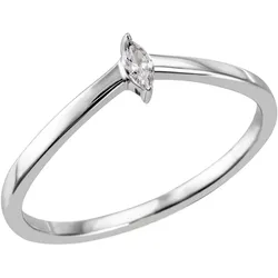 Fingerring FIRETTI "Schmuck Geschenk Silber 925 Silberring Ring Navette gefasst glitzernd" Gr. 60, silber (silberfarben, kristallweiß, kristallweiß), Fingerringe, Damen, 60, Silber 925 (Sterlingsilber), 1,4mm, mit Zirkonia (synth.)