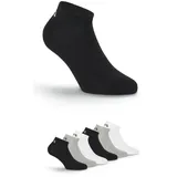 Fila Unisex Invisible Plain Socks 6er Pack Grau/Schwarz/Weiß 35-38