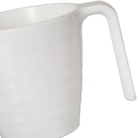 moritz Melamin Camping Geschirr Set 4 Personen Crema Design 16 Teilig + Milano Gläser Rot Weingläser Tafelgeschirr Picknick BBQ Kochgeschirr