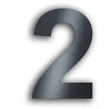 Metzler Hausnummer 2 Anthrazit