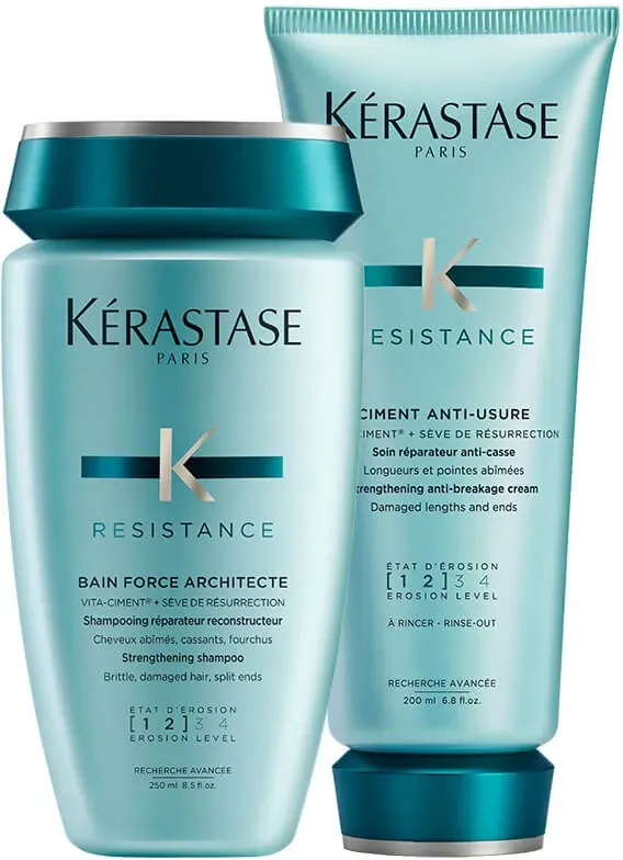 Kérastase Résistance Force Set (Shampoo 250ml + Conditioner 200ml)