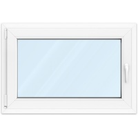 Fenster 90x60 cm, Kunststoff Profil aluplast IDEAL® 4000, Weiß, 900x600 mm, einteilig festverglast, 2-fach Verglasung, individuell konfigurieren