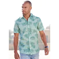 John Devin Hawaiihemd »Regular fit«, Kurzarm, Freizeithemd mit Palmenprint aus reiner Baumwolle Gr. XXL (45/46) N-Gr, hellgrün / grün , 45520319-XXL N-Gr