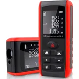 Laser Entfernungsmesser 50M - LCD-Display Distanzmesser M/In/Ft Tasche Retoo