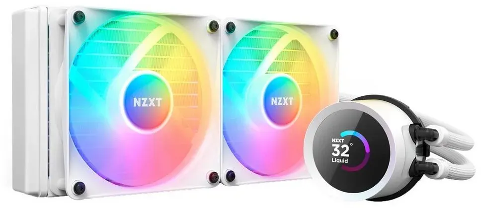 NZXT CPU Kühler NZXT Kraken 240 RGB 240mm, Wasserkühlung weiß