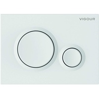 Vigour VIS Betätigungsplatte DON Drückerplatte für WC Vorwandelement Conel (weiss)