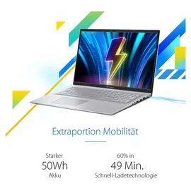 Asus Vivobook 17 Intel Core 7 150U 16 GB RAM 1 TB SSD Win11 Home Cool Silver