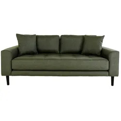 Lido Sofa 2,5 Personen 2 Kissen grün.