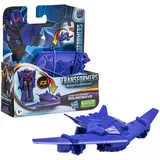 Transformers Spielzeug EarthSpark 1-Step Flip Changer Soundwave Action-Figur (10 cm), Roboterspielzeug für Kinder ab 6