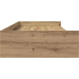 vidaXL Bettrahmen mit Kopfteil Artisan-Eiche 80 x 200 cm Holzwerkstoff