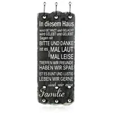 MuCoLa Garderobenpaneel Mucola schwarz