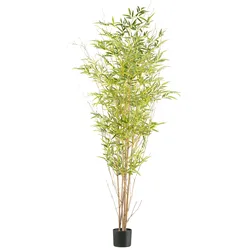 CREATIV green künstliche Pflanze Miniblatt-Bambus, ca 185cm
