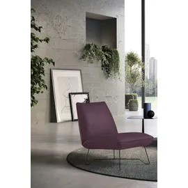 Egoitaliano Sessel EGOITALIANO "Lia Loungesessel, elegant und stylisch, toller Sitzkomfort", lila (plum), B:62cm H:73cm T:79cm, Sessel, Sessel, extravaganter Designsessel, Solitärsessel