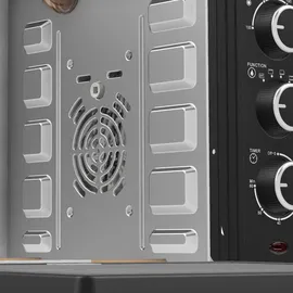 TurboTronic Minibackofen schwarz