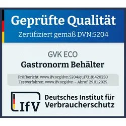 GN Deckel Gastronorm 2/1 aus Edelstahl GVK ECO