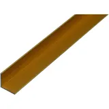 GAH Alberts Alberts Winkelprofil | Aluminium, goldfarbig eloxiert | 1000 x 40 x 40 mm