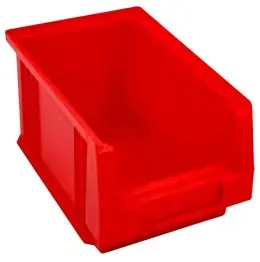Sichtlagerkasten, TxBxH 230x150x125mm, rot, Polypropylen