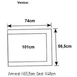 Garden Impressions VENICE Stapelsessel 4er-Set 4 x 60 x 60 x 85 cm grau