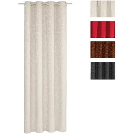 Wirth Vorhang WIRTH "Toco-Ranke" Gr. 2, rot, B:132cm H:175cm, Chenille, Polyacryl, Polyester, Gardinen