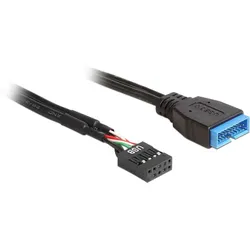 DeLOCK usb 2.0 pin header > usb 3.0 pin header (bu-st) 30cm schwarz