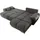 ed-lifestyle Ecksofa 3-Sitzer Stoffbezug Braun
