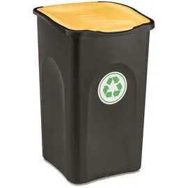 stefanplast Ecogreen Mülleimer 50 l, schwarz