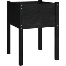 vidaXL Pflanzkübel 50 x 50 x 70 cm Schwarz