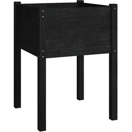 vidaXL Pflanzkübel 50 x 50 x 70 cm Schwarz