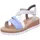 Rieker Keilsandaletten Damen Blau/Türkis/ Silber 40