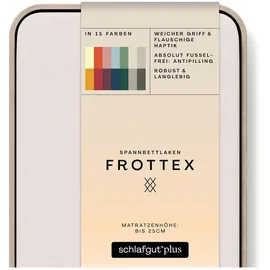 schlafgut Frottex 120 x 200 - 130 x 200 cm sand light