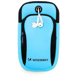 Wozinsky Laufband für Handys Armband Handytasche flexibles und wasserdichtes Gerät Blau