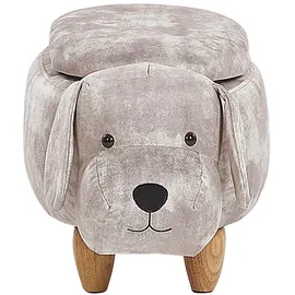 Beliani Hocker mit Stauraum 36 x 38 x 62 cm Beige