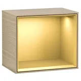 Villeroy & Boch V&B Regalmodul Wandbeleuchtung Finion 41,8x35,6x27cm, Reg gol Matt, Oak Veneer