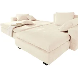 Home Affaire Eckcouch Mikrofaser 4-Sitzer Beige